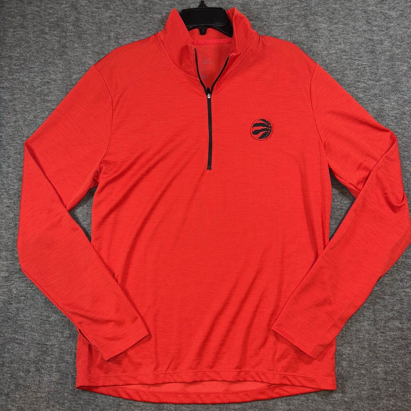 Toronto Raptors Nike Dri-Fit Mens 1/4 Zip Up Jacket NBA Lightweight Red Sz L