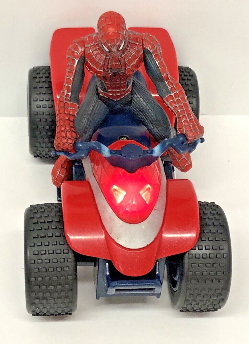 2002 Spiderman Marvel Comics ATV Wheeler Bump'n Go Spiderman