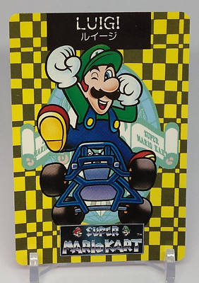 マリオカード Luigi Super Mario Kart Trading Card Banprecard No.9 Banpresto
