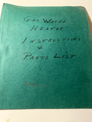 Dayton Fuel-Trimmer Gas Water Heater Instructions and Operating Manual |  eBay