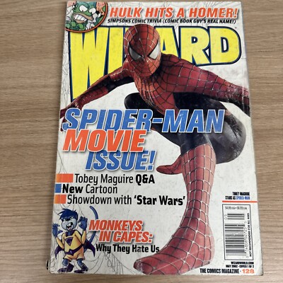 Wizard the Comics Magazine #128 May 2002 Spider-Man Movie Cover
