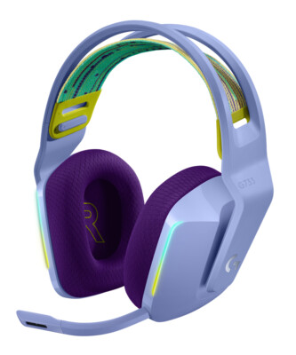 Logitech G733 Wireless Gaming Headset - Lilac