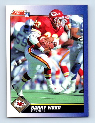 1991 Score Barry Word Kansas City Chiefs #90 - Picture 1 of 2