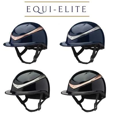 Charles Owen Halo Luxe Reitmütze Glanz - breite Spitze