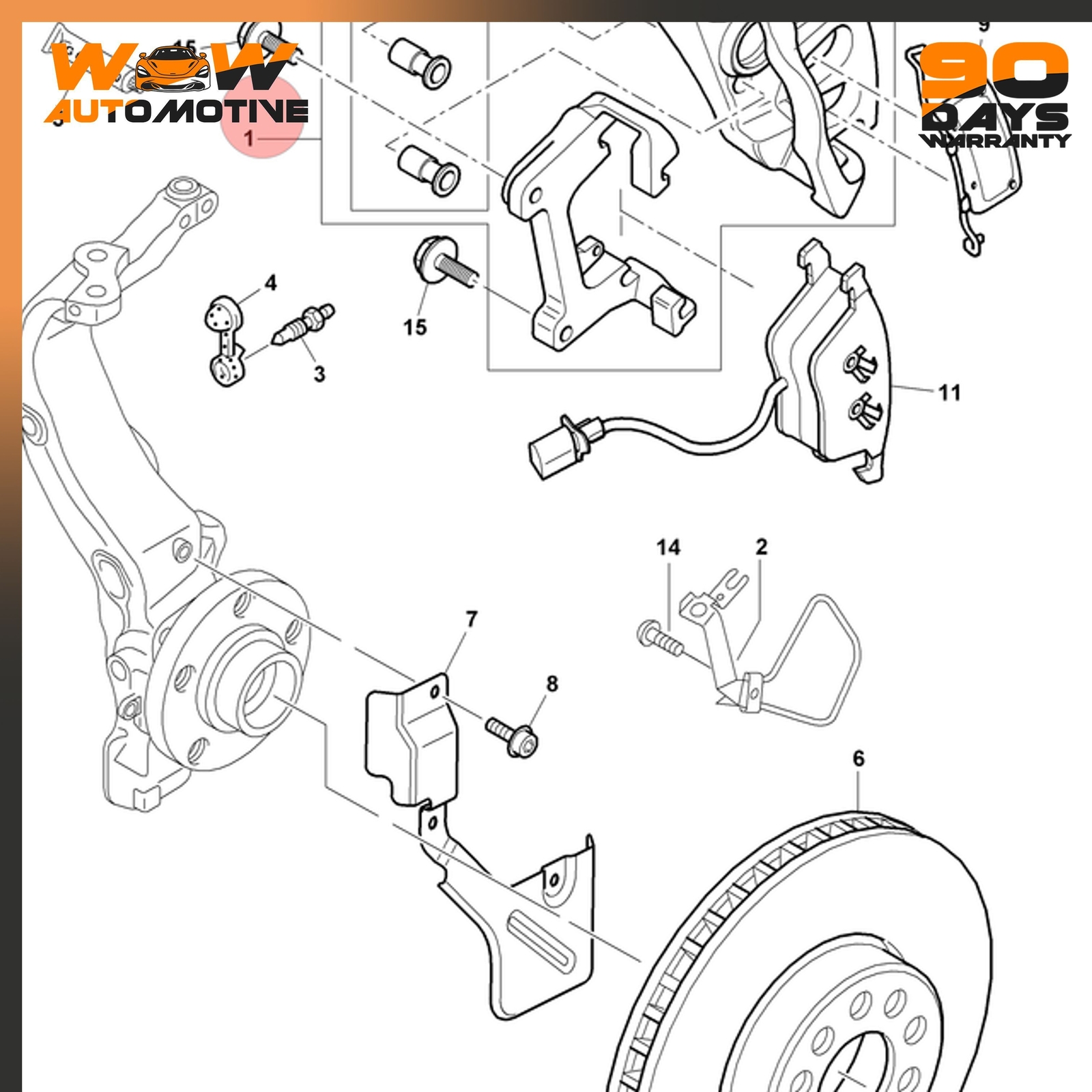 06-19 BENTLEY CONTINENTAL FLYING SPUR GT FRONT LEFT BRAKE CALIPER HOUSING OEM