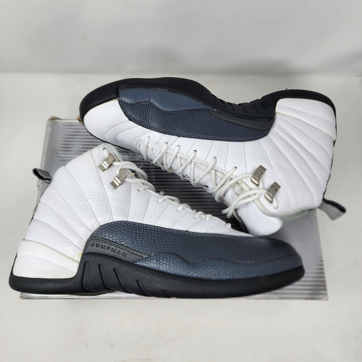 Nike Air Jordan 12 Retro Flint Grey Gray White 2003 Men's 10