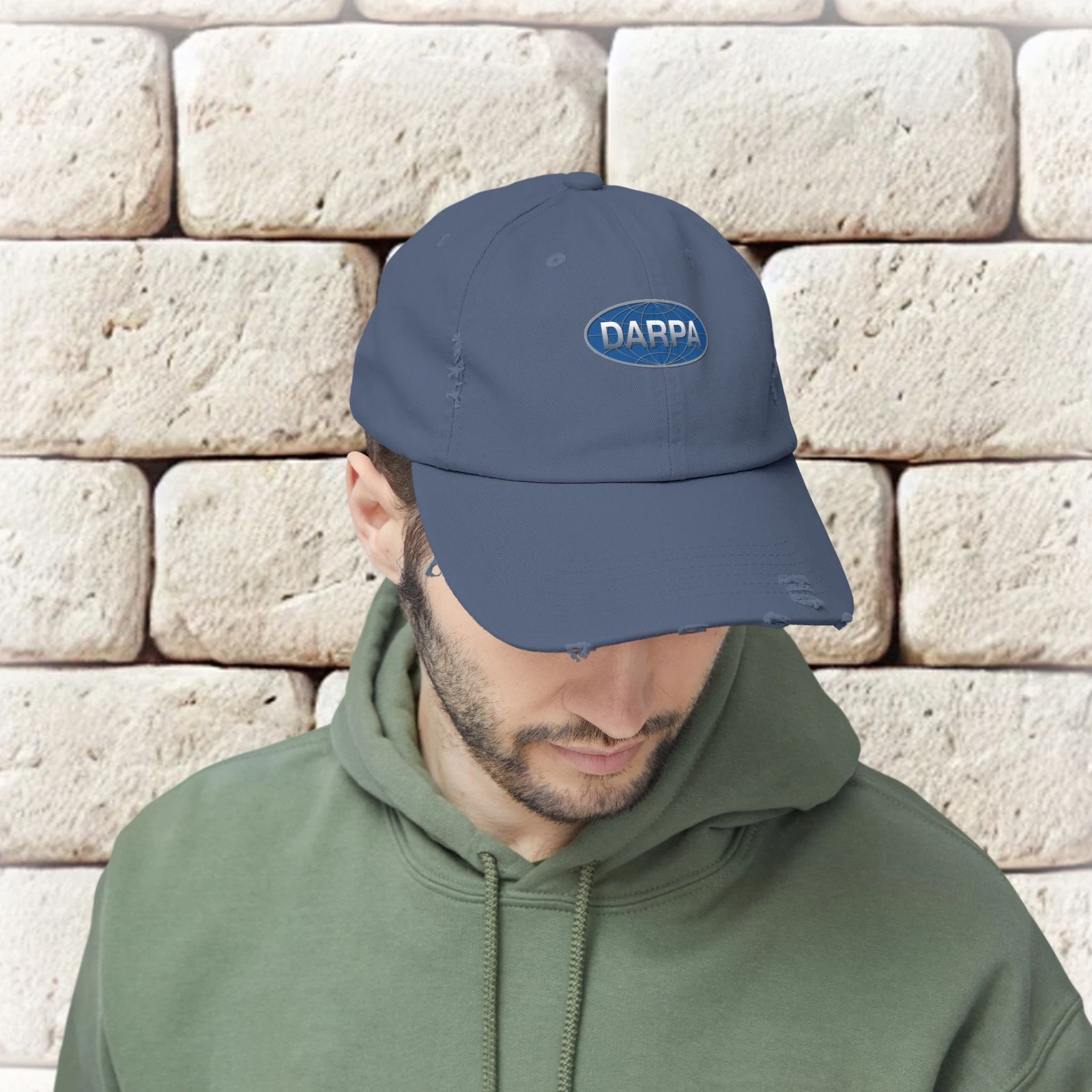 DARPA Emblem Unisex Distressed Cap
