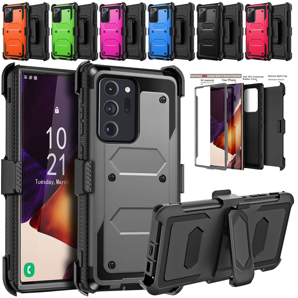 Note 20 Ultra Samsung Rugged Protective Case For Samsung Galaxy