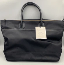 Pottery Barn Kids Mark & Graham Nylon Diaper Bag Tote w/ Zip Pouch Black #9965A