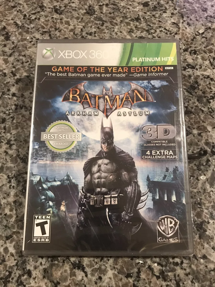 BRAND NEW SEALED XBOX 360 Batman Arkham Asylum 3D Game of the Year Edition