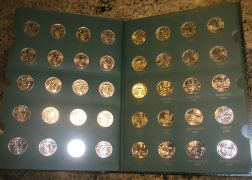 1999-2009 56 STATE BU STATEHOOD QUARTERS COLLECTION with DC & US TERRITORIES