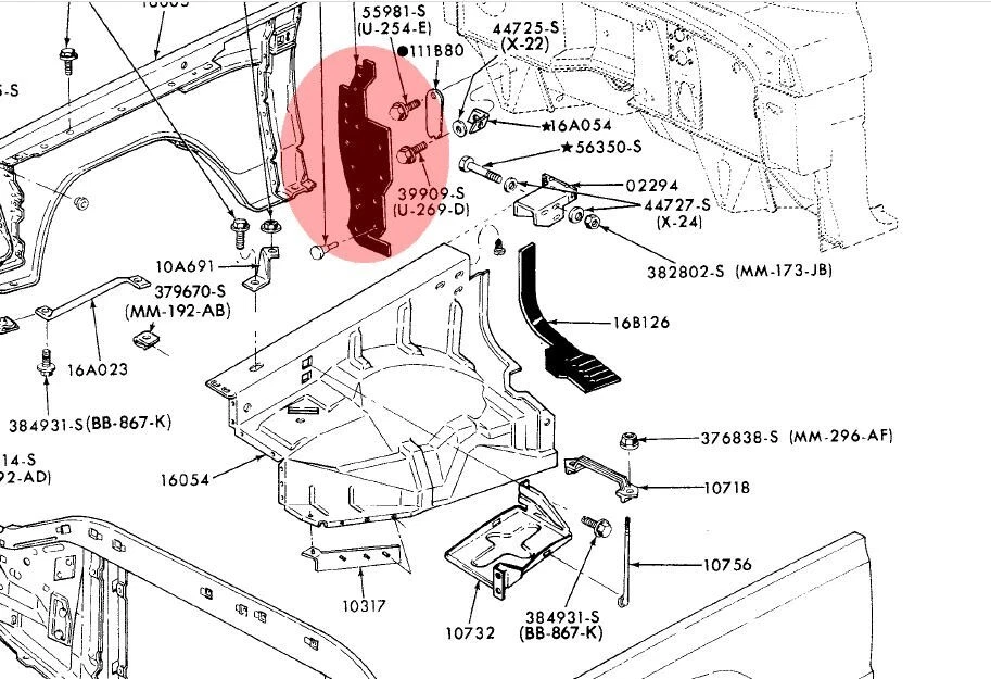 Protectores antipolvo de puerta de cabina guardabarros para camioneta Ford 100 F350 1973 1977 73 77 Foto 3 de 3