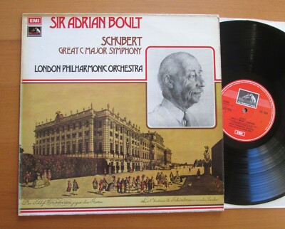 ASD 2856 ED1 Sir Adrian Boult Schubert Great C Major Symphony EMI Stereo NM/EX