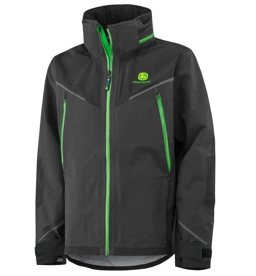Genuine John Deere Black Softshell Jacket Outdoor Coat **50% Off** MCS3060900