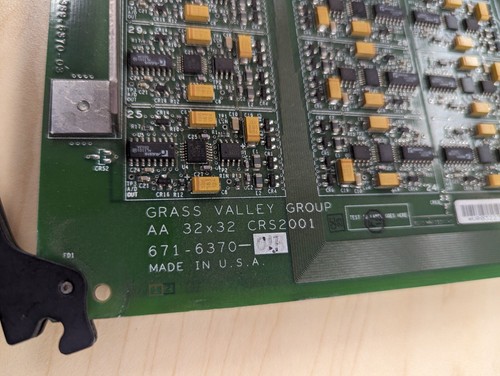 Carte Module Grass Valley CRS2001 Fast Controller - Réf. 671-6434-00D - Occasion Fonctionnelle
