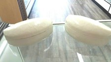 COACH SUNGLASSES EYEGLASSES CASE WHITE CLAM SHELL HARD SHELL