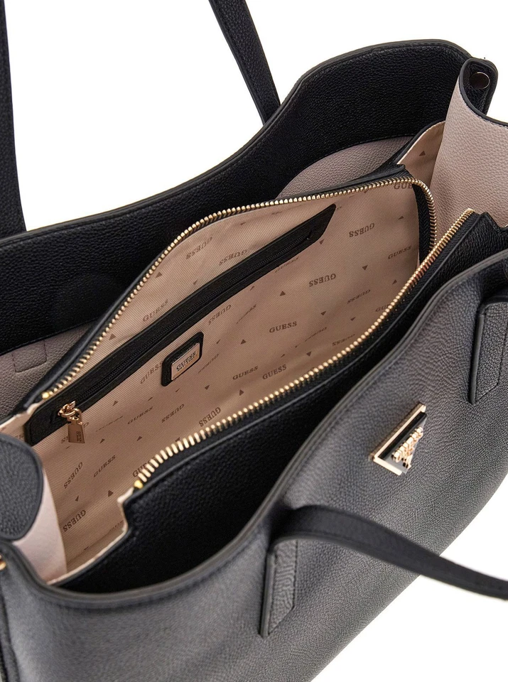 GUESS Meridian II Girlfriend Tote Schultertasche Shopper Tasche Black schwarz - Bild 3 von 3