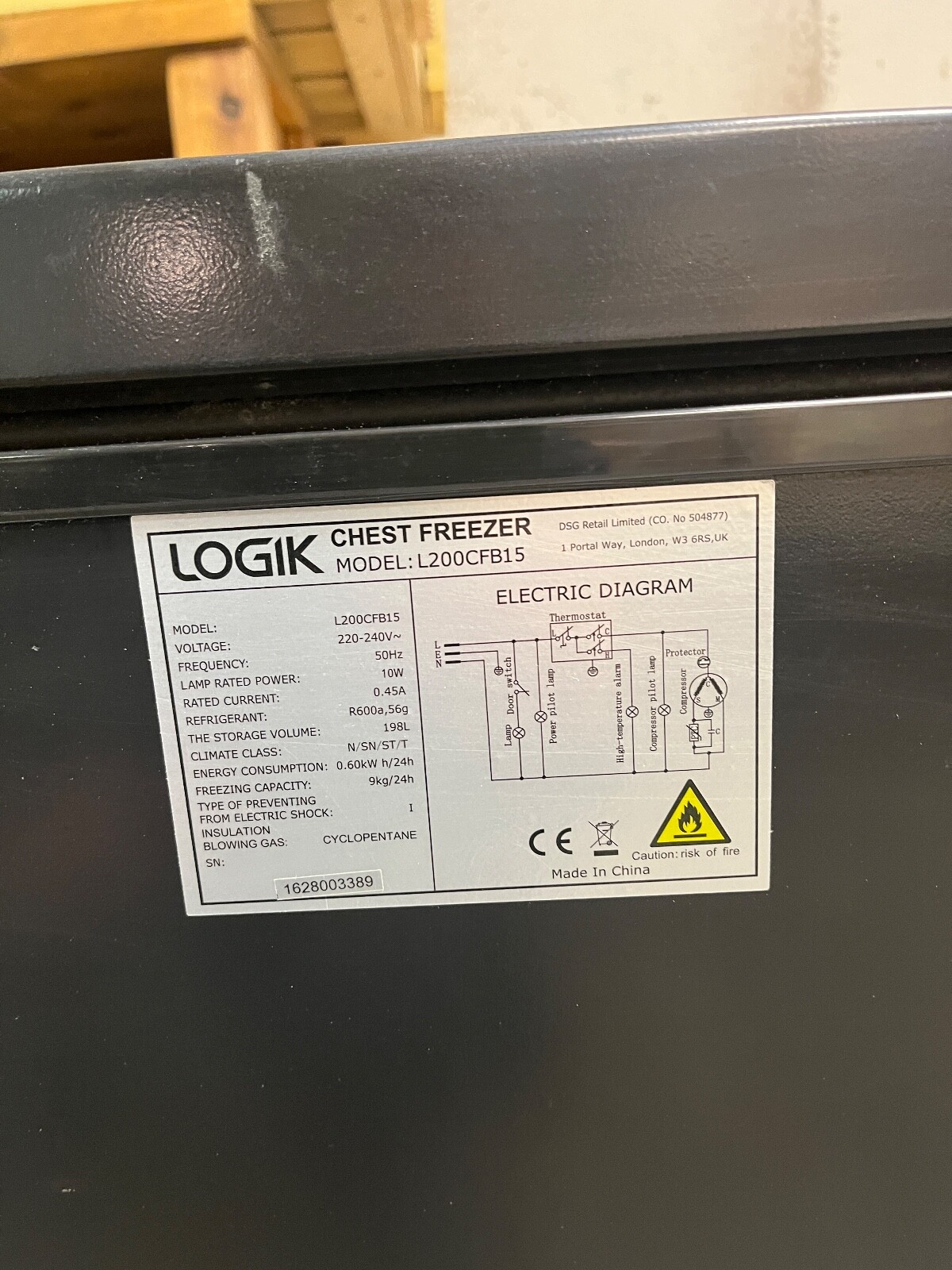 logik chest freezer black eBay