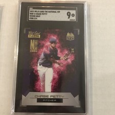 2022 Wild Card Matte National NSCC CHASE PETTY RC Rising Heat SSP #3/4 SGC 9