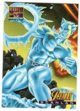 Marvel Masterpieces 1995 Canvas Iceman Card, #10 of 22, Nice shape!