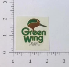 Vintage DU Ducks Unlimited Green Wing Supporter Member Hunting Unused Sticker