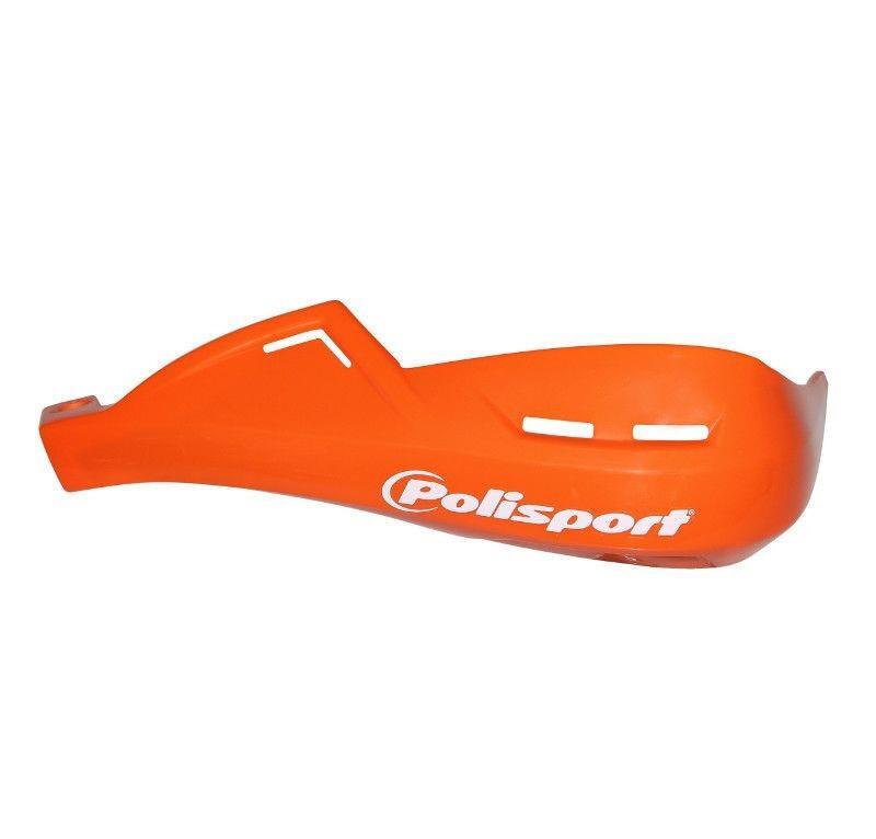 Protège-mains Polisport Evolution Intégral version fermée orange pour moto KTM