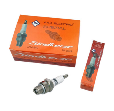 10 x Spark Plug M14-240 - AKA Electric Insulator Special - Simson, MZ