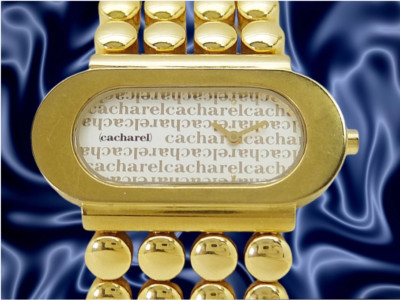 Cacharel Ladies GP/SS Logo Dial Design Bracelet Cocktail Watch 42mm Quartz