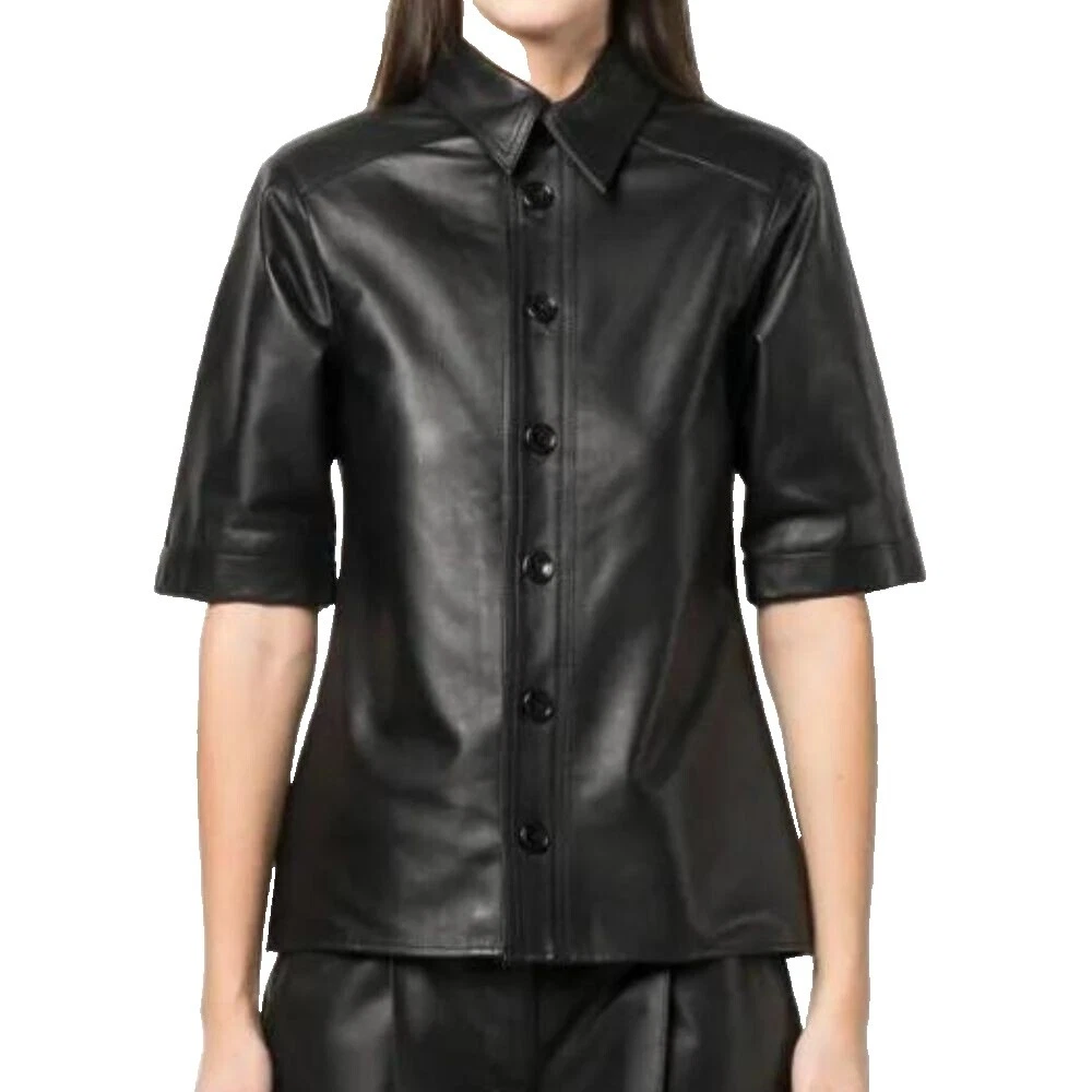 Camisas de Negocios de cuero para mujeres