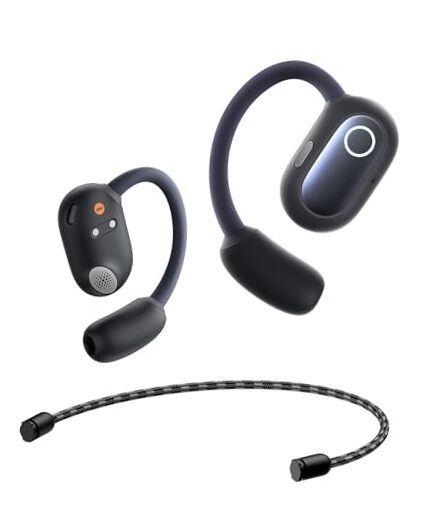 Open Ear Headphones with Directional Acoustics, Punchy Bass, Stable Fit, Black-image