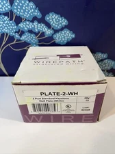 10-PACK Wirepath 2-Port Standard Keystone Wall Plates Plate-2-WH White
