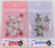 Sanrio Hello Kitty Kuromi Petit Parts 3D Puffy Sticker Set 2 Packs Japan New