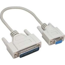5 Pack of 6Ft DB9-F/DB25-M Serial Cable