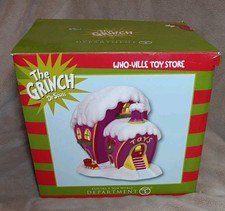 Dept 56 Dr Seuss The Grinch Who-ville Toy Store Shop Christmas Village Retired