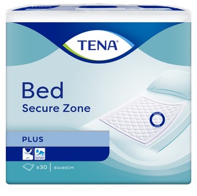 TENA Bed Secure Zone Plus 60 x 90 cm Inkontinenzunterlagen, 30 Stück