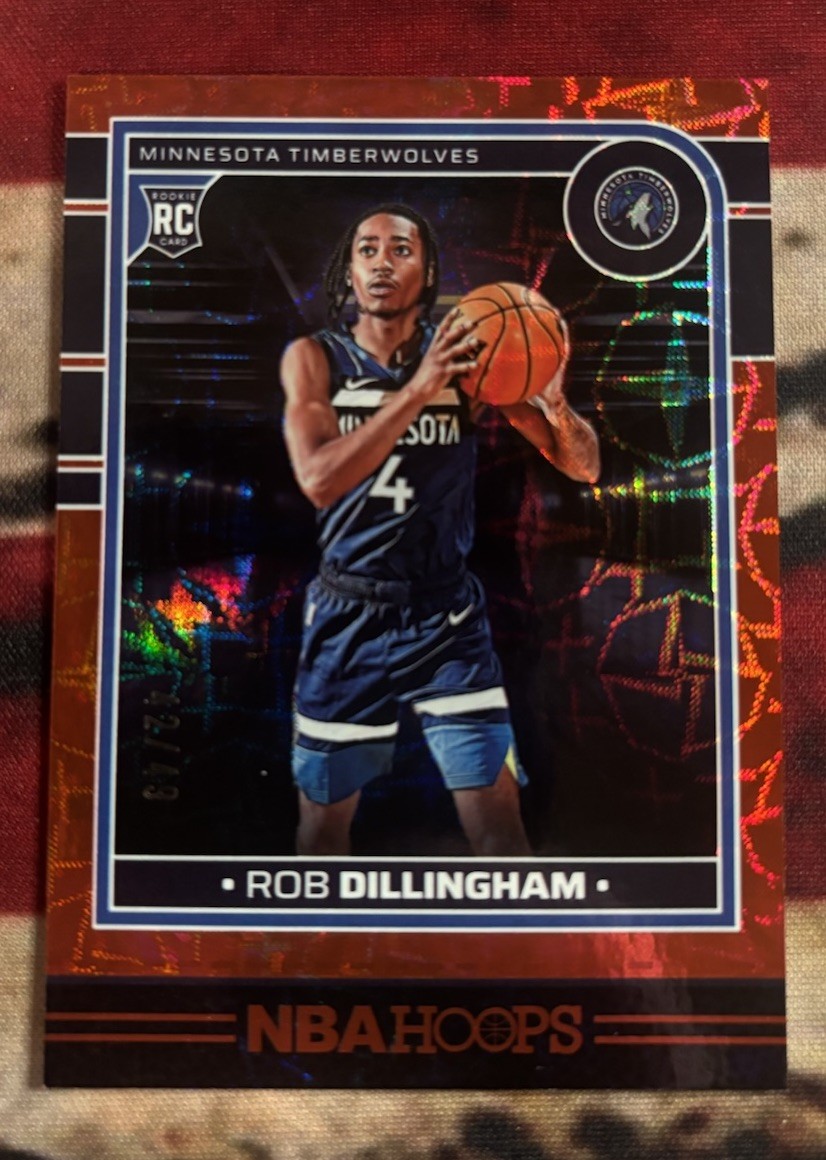 2024-25 Panini Nba Hoops - Rookies Robert Dillingham #238 Red Scope /49 (RC)