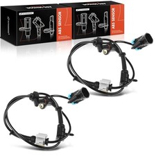 Front Side ABS Wheel Speed Sensor Compatible with Chevy, GMC  Pack of 2