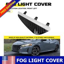 For 2024-2025 Nissan Sentra FOG LAMP LIGHT COVER LEFT SIDE BLACK WITH CHROME US