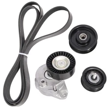 Drive Belt Tensioner and Idler Pulley Serpentine Belt kit, for Mercedes-Benz ...