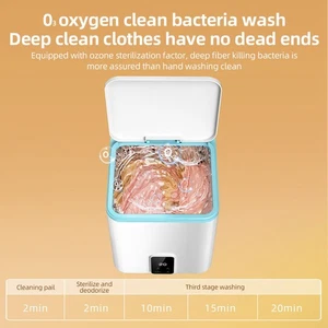 Small Portable Washing Machine With Blue Light 3.8L Mini Washer Machine 3 QXHE