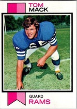 1973 Topps Football - Tom Mack #90 - Los Angeles Rams   B