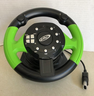 Intec Pro-Mini 2 Racing Steering Wheel Original Xbox Driving Video Game accesory