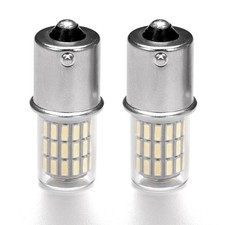 BA15S LED Bulb 1156/1141/1003/7506 1224V RV Camper Dome Porch 6000K 2Pack