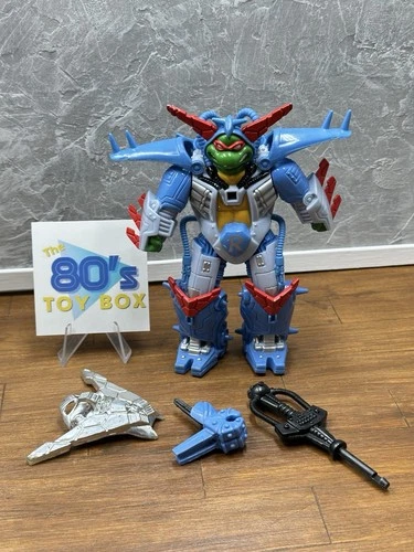 Vintage 1994 TMNT Cyber Samurai Raphael Teenage Mutant Ninja Turtles Figure