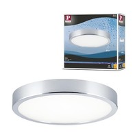Paulmann Aviar Led Panel Deckenleuchte Flach IP44 20W Chrom 2700K