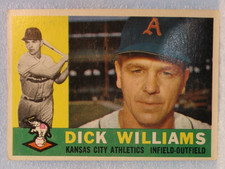 1960 Topps Dick Williams Baseball Trading Card (#188)