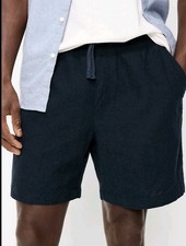 Old Navy Short Men Xlarge Drawstring Chino Pull On Navy Blue Shorts 621