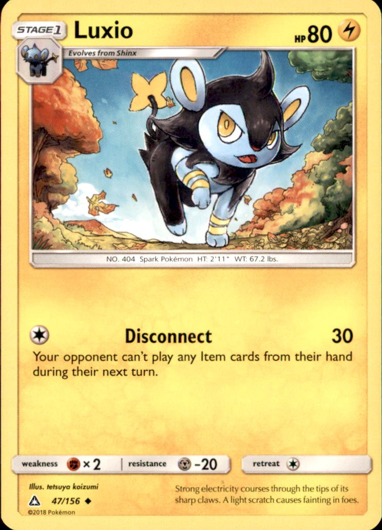 Luxio 47/156 Uncommon Ultra Prism Pokemon NM/LP