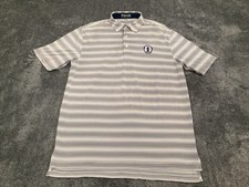 Peter Millar 2014 US Open Pinehurst No. 2 Polo Shirt Blue White Striped Men's M