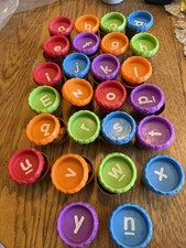 Learning Resources Alphabet Acorns Activity Set Complete 75 Pieces No Box